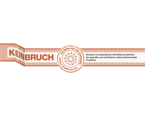 K-EINBRUCH Siegel für polizeilich empfohlene, geprüfte und zertifizierte einbruchhemmende Produkte.
