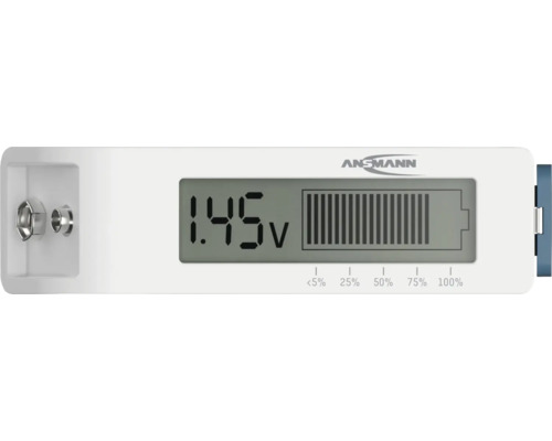Ansmann Batterietester mit digitalem Display zur Spannungsanzeige