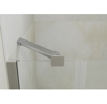 Stabilisationsstange aus Metall für Duschwände zur Befestigung einer Glaswand an der Wand.