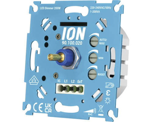 ION LED Dimmer 200 Watt Unterputzeinsatz fuer Lichtsteuerung