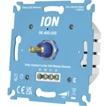 ION Slave LED Dimmer Einsatz für Unterputzmontage mit Schraubanschlüssen und Drehregler