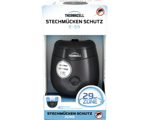 Thermacell Stechmückenschutz E-55 Gerät mit 40 Stunden Nachfüllung für eine 29 Quadratmeter Schutzzone.