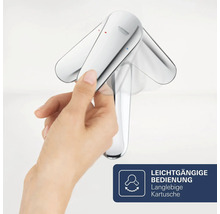 Hand bedient Grohe Einhebelmischer mit leichtgängiger Kartusche für einfache Wassersteuerung