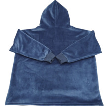 Kuscheliger Kapuzenpullover aus weichem Fleecematerial mit langen Ärmeln und Bündchen