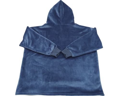 Kuscheliger Kapuzenpullover aus weichem Fleecematerial mit langen Ärmeln und Bündchen