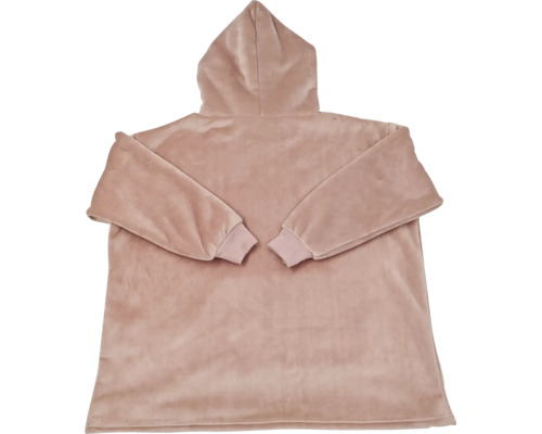 Kuscheliger Oversize Kapuzenpullover aus weichem Fleece Material für Damen und Herren als bequeme Decke zum Überziehen