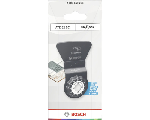 Bosch Starlock Schaber ATZ 52 SC für Multifunktionswerkzeuge zum Entfernen von Mörtel und Fliesenkleber.