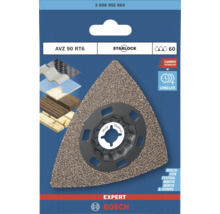 Bosch Expert AVZ 90 RT6 Delta-Schleifplatte Starlock 60 Körnung mit Carbide Technologie für Multitools zum Schleifen verschiedener Materialien