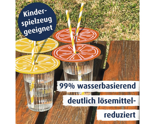 Trinkbecherabdeckungen in Zitrusfruchtform mit Trinkhalmen, geeignet für Kinderspielzeug und wasserbasiert