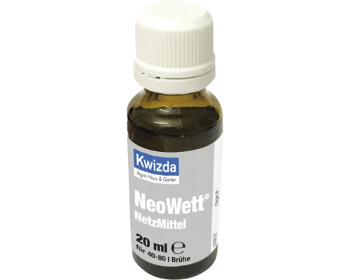 Kwizda Agro Haus und Garten NeoWett Netzmittel 20 Milliliter zur Verbesserung der Benetzung von Spritzbrühen im Garten