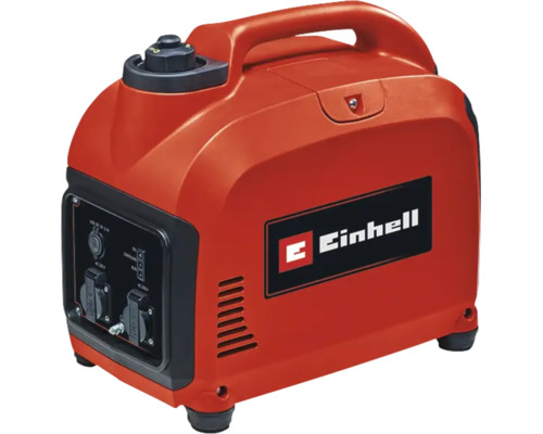 Inverter Stromerzeuger von Einhell mit Tragegriff und Anschlüssen für den mobilen Einsatz