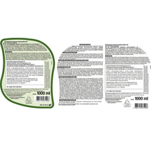 Produktetikett für Permaclean Express Unkrautfrei AF Herbizid mit Anwendungshinweisen und Sicherheitsinformationen.