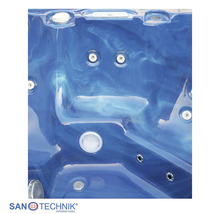 Whirlpool Innenbereich aus Kunststoff mit Massagejets und Beleuchtung von Sanotechnik International
