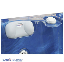 Nackenkissen für Whirlpool von Sanotechnik mit Sanospa Logo und Regler