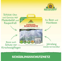 Neudorff Schädlingsschutznetz für Obst und Gemüse zum Schutz vor Maden und Raupen für Beete und Hochbeete, jahrelang wiederverwendbar.