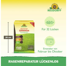 Neudorff Rasenreparatur LückenLos für 32 Stellen zur Reparatur von Rasenlücken, geeignet für Anwendung von Februar bis Oktober.