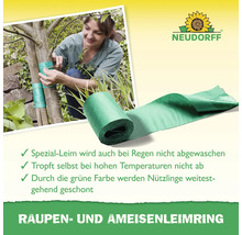 Neudorff Raupen und Ameisenleimring zum Schutz von Obstbaeumen vor kriechenden Schaedlingen, wetterfest und temperaturstabil.