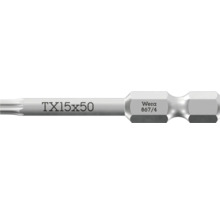Wera Torx Schrauberbit TX 15 mal 50 Millimeter aus Stahl