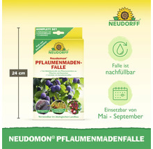 Neudorff Neudomon Pflaumenmadenfalle zur Befallskontrolle von Pflaumenwicklern an Pflaumen und Zwetschen mit Lockstoffdepots und Leimtafeln