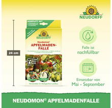 Neudorff Neudomon Apfelmadenfalle zur Befallskontrolle von Apfelwicklern, Komplettset mit Leimfallen, nachfüllbar, einsetzbar von Mai bis September.