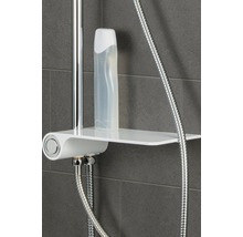 Duscharmatur mit Ablage und Duschgelflasche