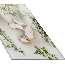 Küchenrückwand mit Kräutermotiv