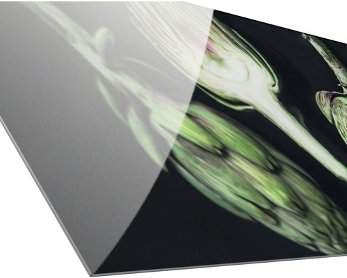 Acrylglasbild mit Artischockenmotiv