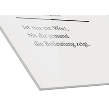 Acrylglasbild mit Text