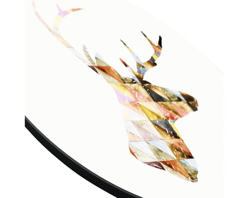 Dekoration mit Hirschmotiv aus geometrischen Formen