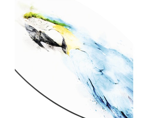 Illustration eines Papageis im Aquarellstil