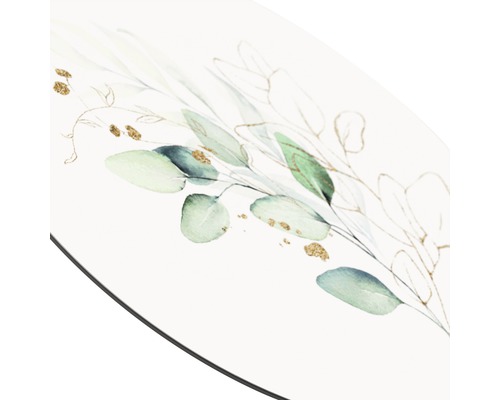 Dekorative Tischplatte mit Eukalyptusmuster