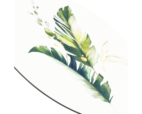 Dekorative Illustration mit grünen Blättern