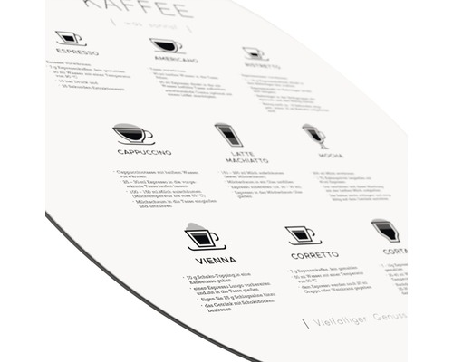 Kaffeezubereitungstipps auf einem Poster