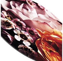 Glasbild rund Baroque Flowers I Ø 20 cm