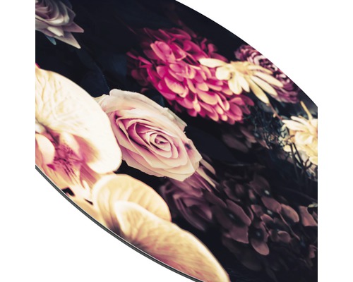 Dekorplatte mit Blumenmuster