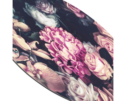 Dekorplatte mit Blumenmuster