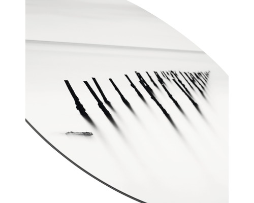 Detailansicht eines Snowboards mit Muster