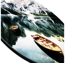 Dekoratives Wandbild mit einem See und Booten