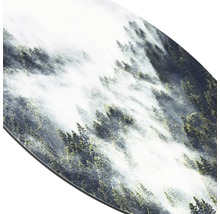 Glasbild rund Foggy Trees III Ø 20 cm
