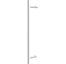 Drehtür mit Seitenwand Schulte ExpressPlus Alexa Style 2.0 900x900x1920 mm Dekorglas Depoli Light aluminium mit schmutzabweisender Glasbeschichtung