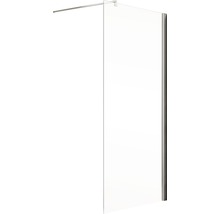 Duschwand aus Glas mit Stabilisierungsstange