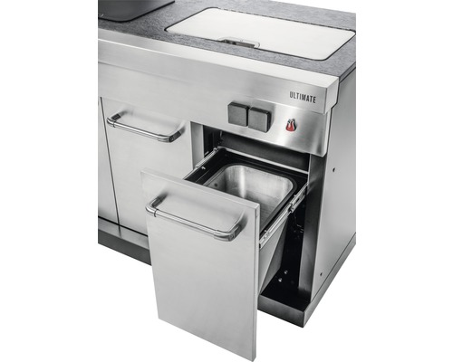 Edelstahl Außenküche mit Schublade