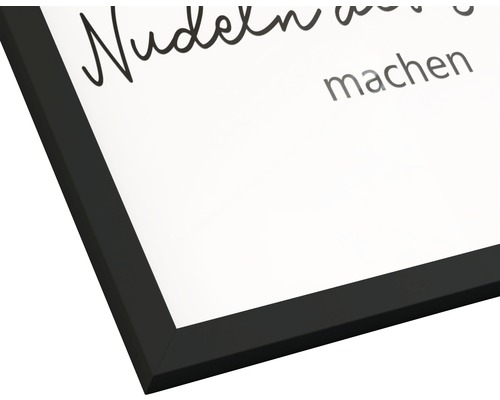 Detailansicht eines gerahmten Bildes mit dem Text Nudeln machen.