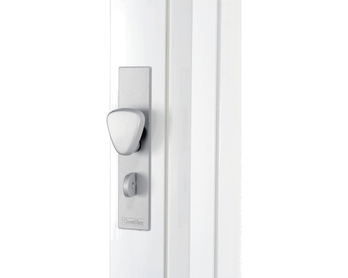 Fenstergriff mit Schloss auf einem Fenster