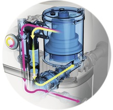 Aufblasbarer Whirlpool RIMBA Plug & Play mit Filtersystem, Desinfektionstechnologie, Whirlpoolgebläse, Abschalt-/Standby-Automatik und Timerfunktion blau-thumb-17