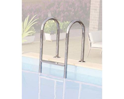 Schwimmbadleiter aus Stahl für den einfachen Ein- und Ausstieg