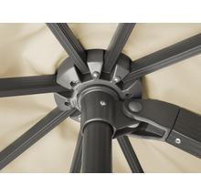 Detailaufnahme der Mechanik eines Sonnenschirms