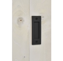 Schiebetür-Komplettset Barn Door Vintage weiß grundiert XBrace Speichen 95x215 cm inkl. Türblatt,Schiebetürbeschlag,Abstandshalter 40 mm und Griff-Set-thumb-6
