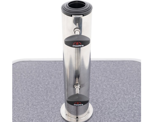 Doppler Sonnenschirmständer aus Edelstahl