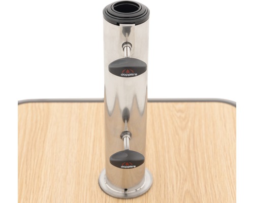 Doppler Sonnenschirmständer aus Edelstahl